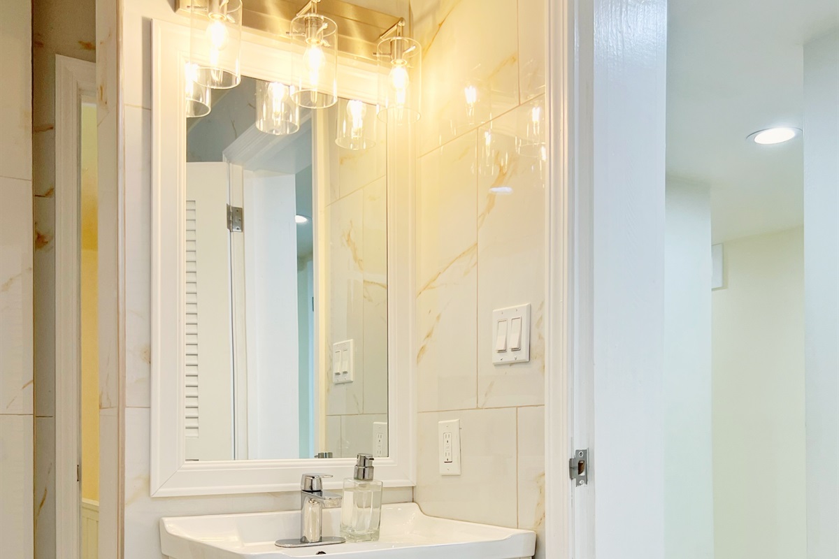 Freshen up with ease&mdash;each bathroom is sparkling and thoughtfully maintained.