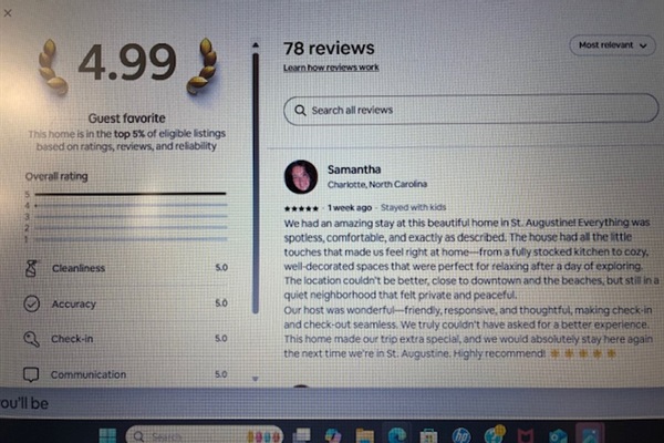 We provide a great experience for our guests!