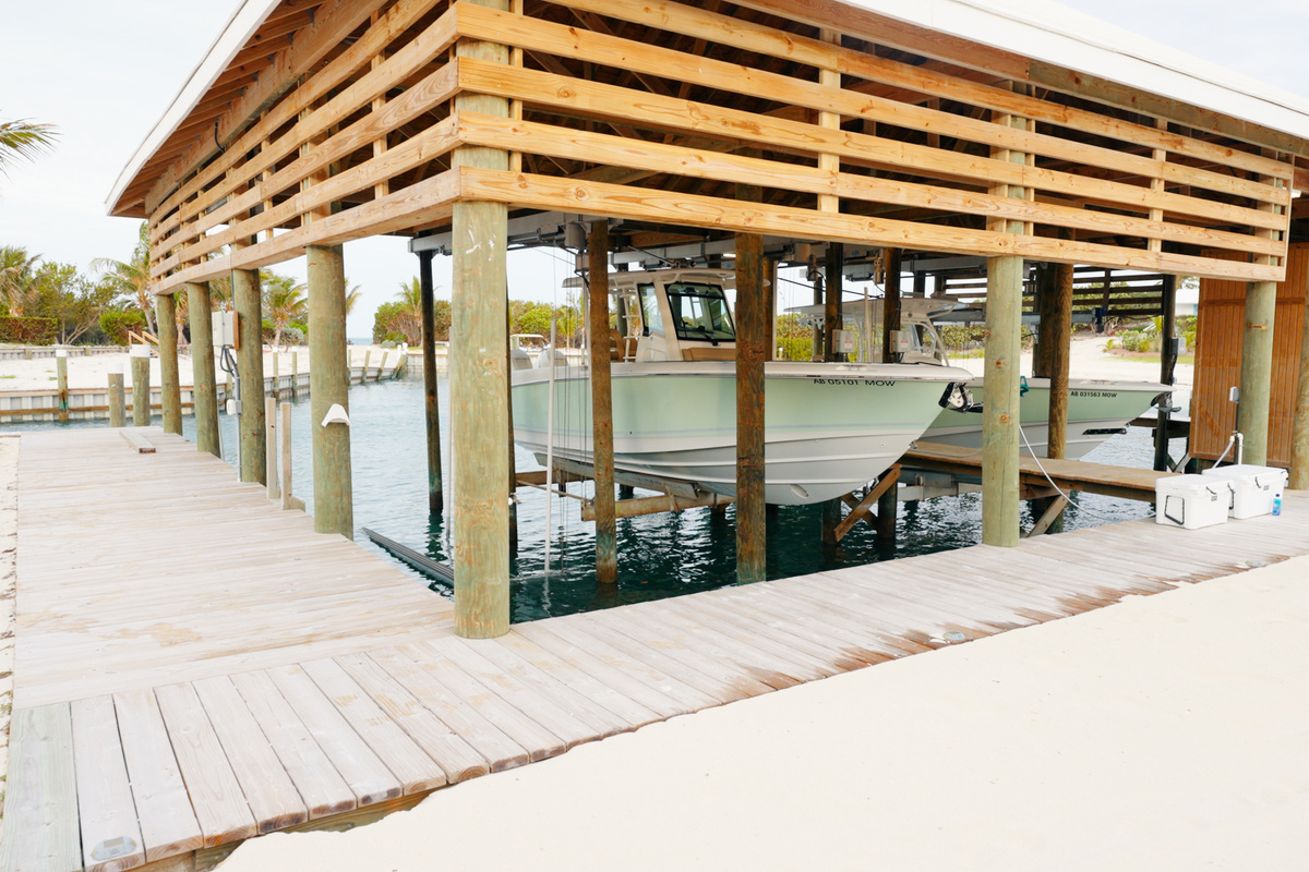 The Marina: Multiple slips, accommodates boats up to 75' (water and power hookups). Calm, clear waters offer a safe spot for kids to swim, snorkel, or hop on the Aqua Trampoline!