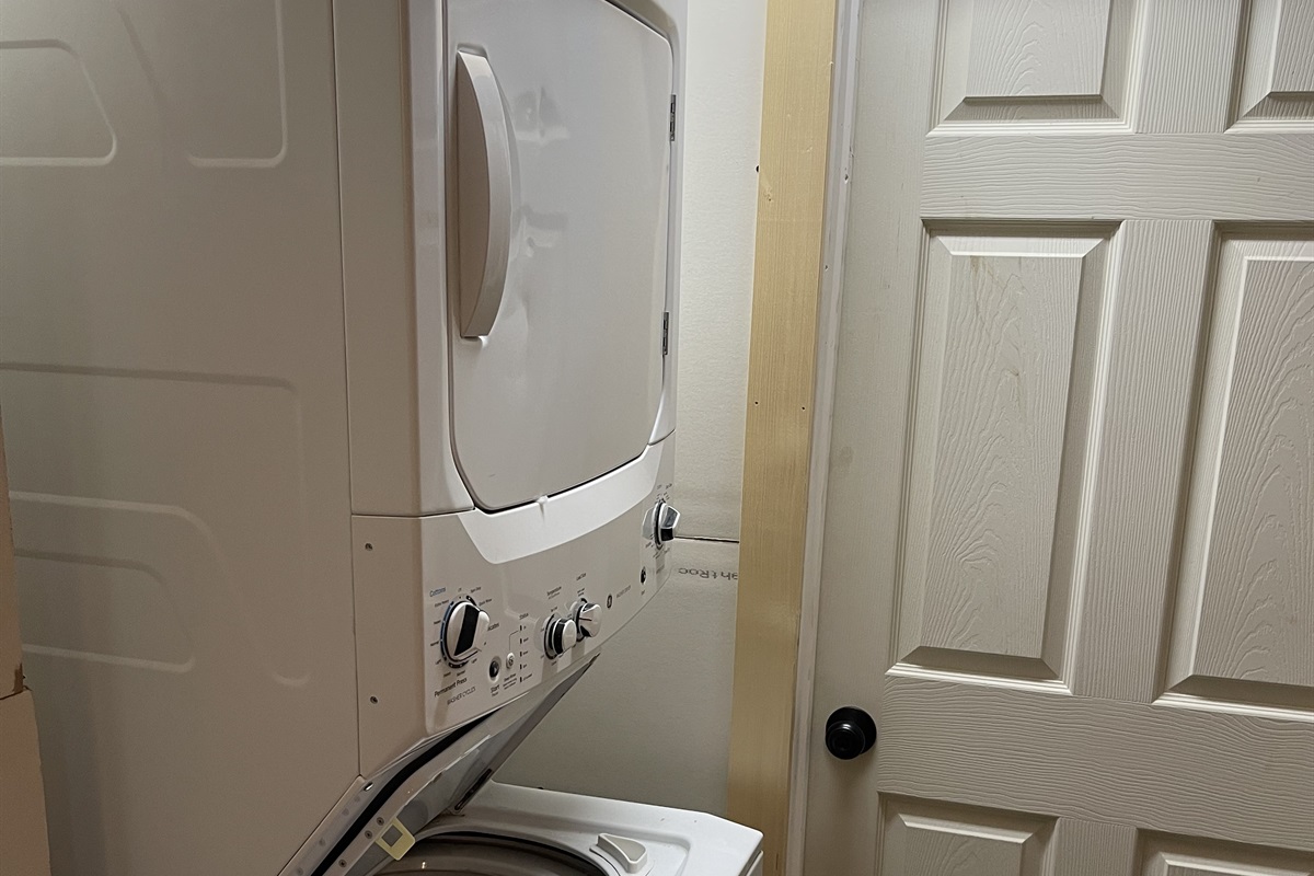 Laundry room in basement