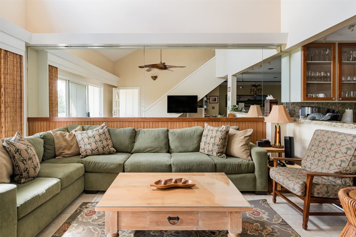 Generous and airy living room