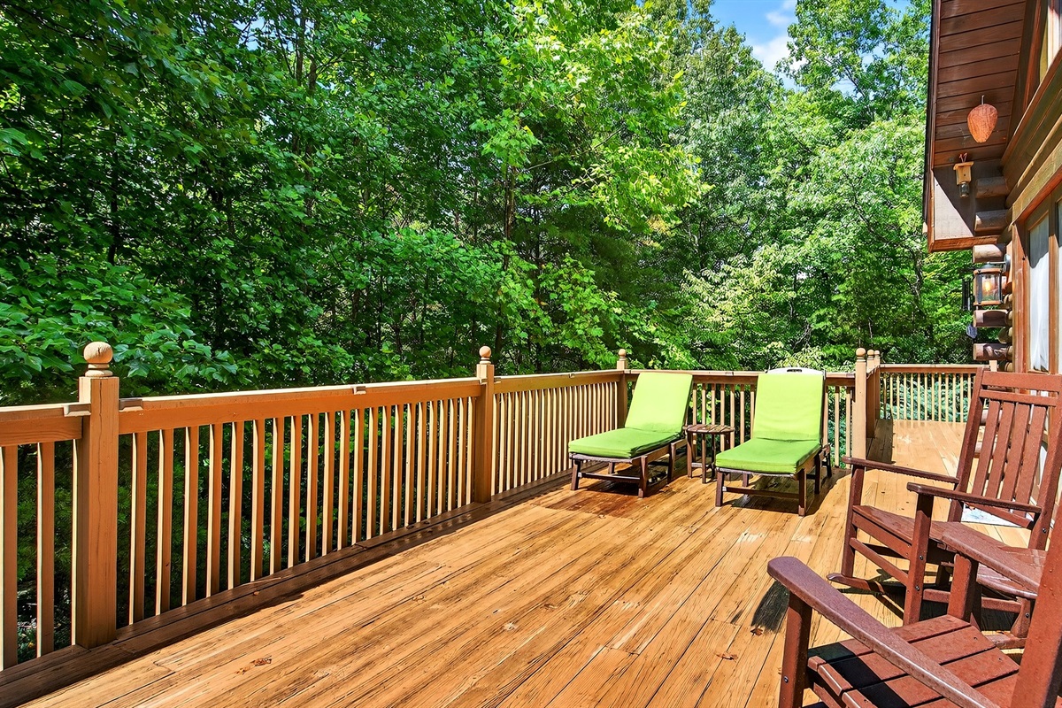 Enjoy the sun from the rear deck.