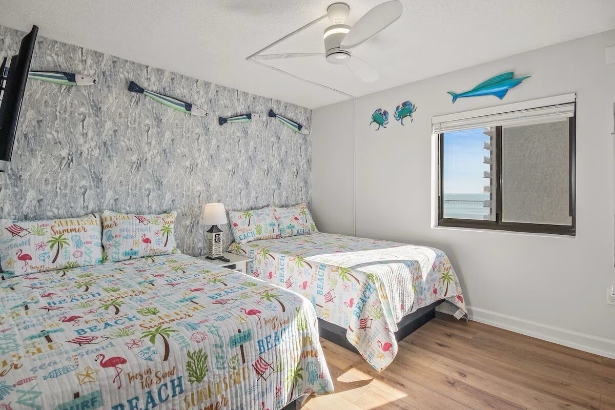 Guest Bedroom with Two Double Beds