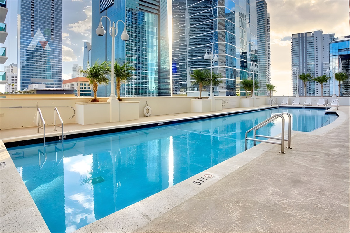 Swimming Pool at Sunset