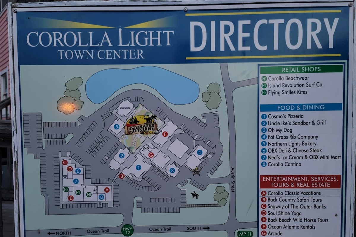Directory for the Town Center just next door.
