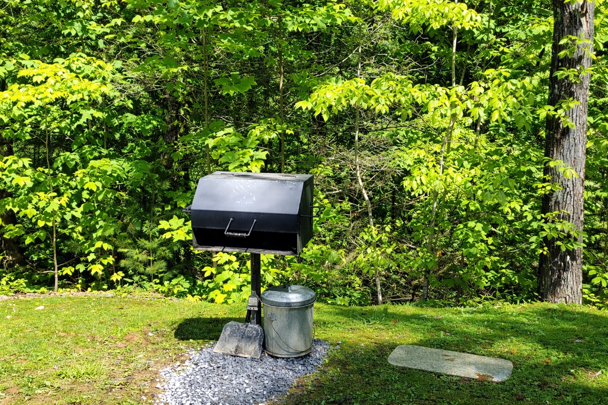 Park-style charcoal grill - bring charcoal if you plan to grill out. 