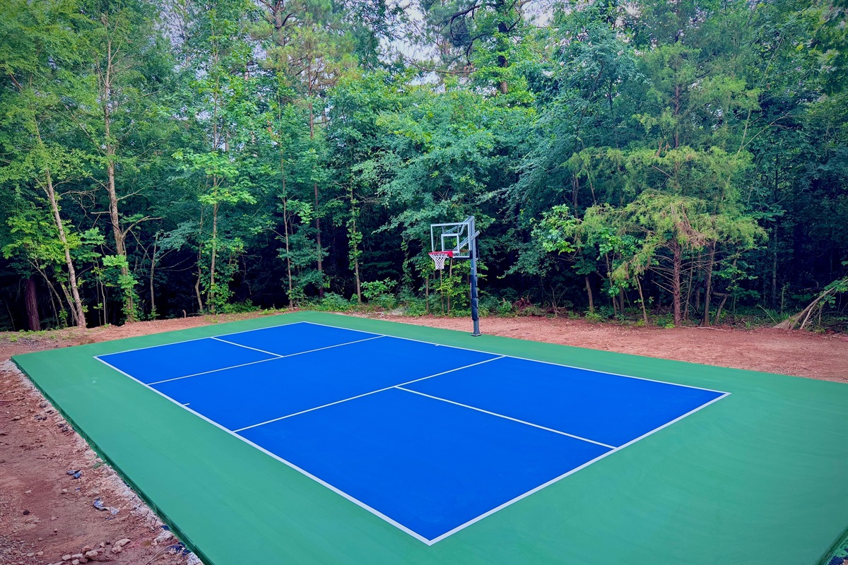 Our new pickelball and sport court will be a blast for some friendly games and competition