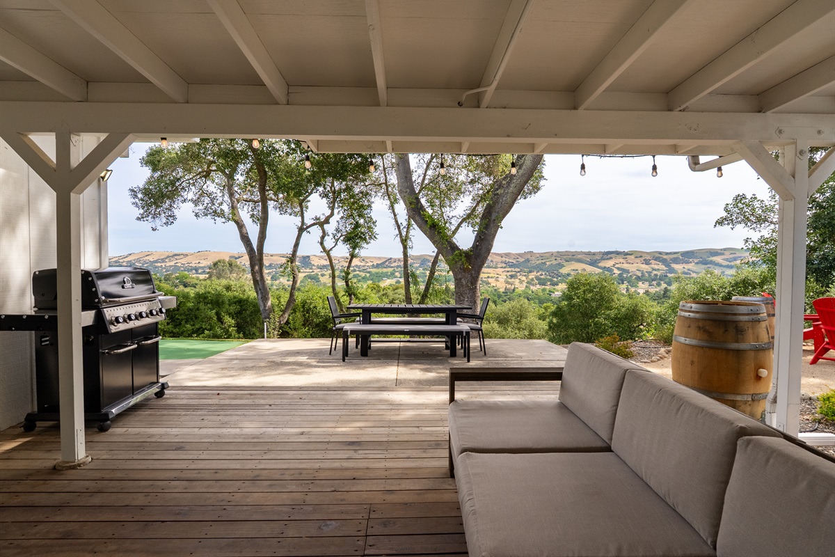 The perfect patio for long afternoons, good food, and great company.