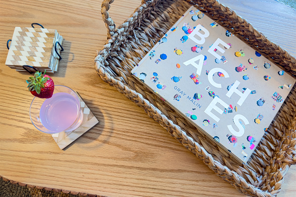 Curl up with your favorite drink and cozy up on the giant couch with a good read.