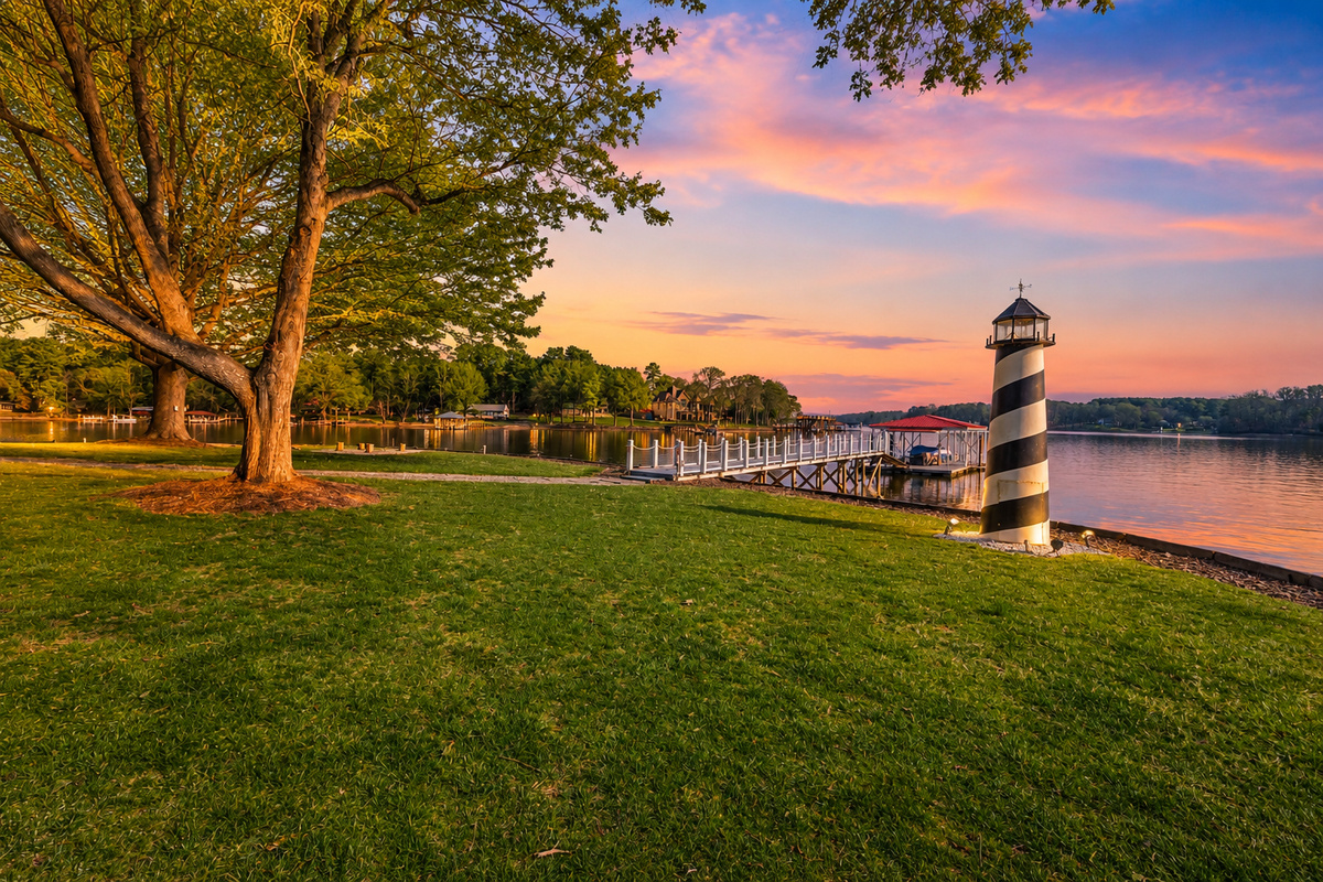 Gorgeous sunrise facing home with 300 degree views of Lake Norman!