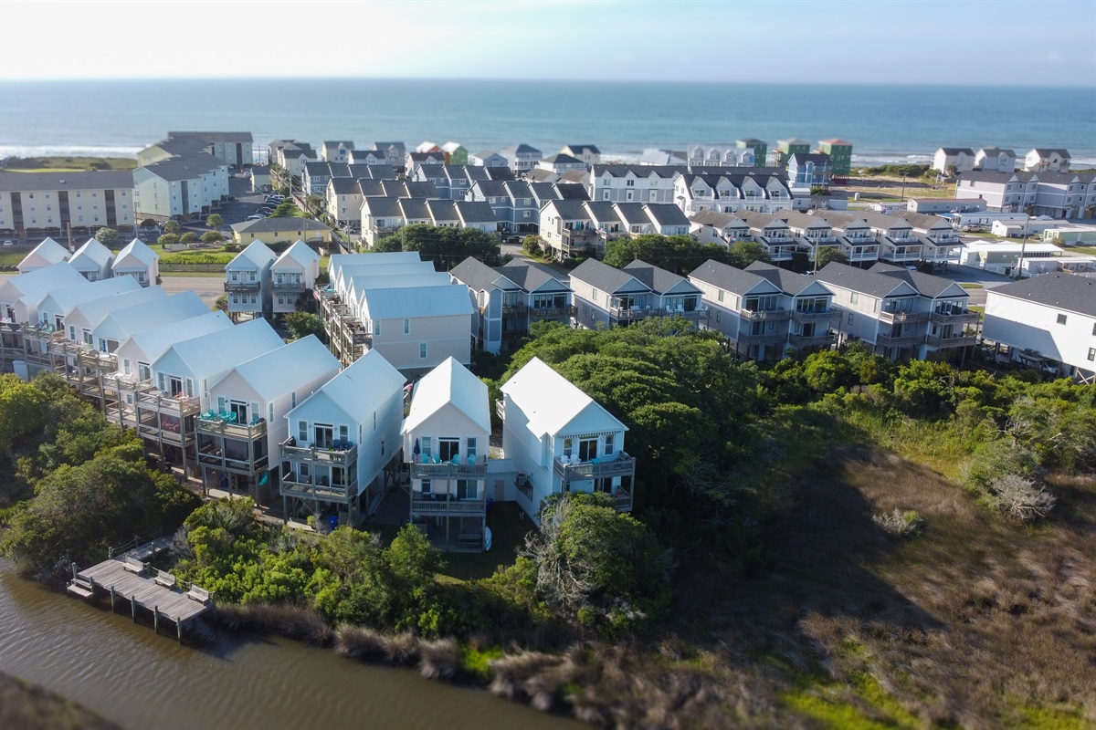 An aerial perspective of our vibrant community