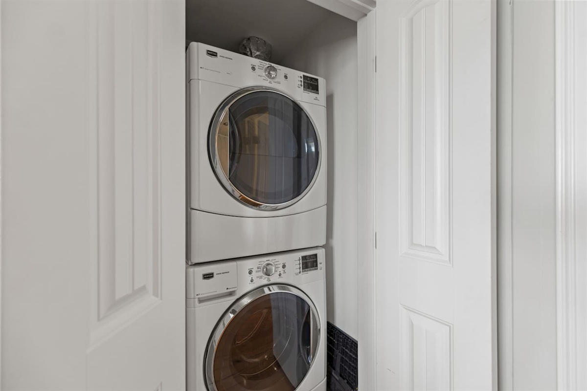 Upstairs washer and dryer