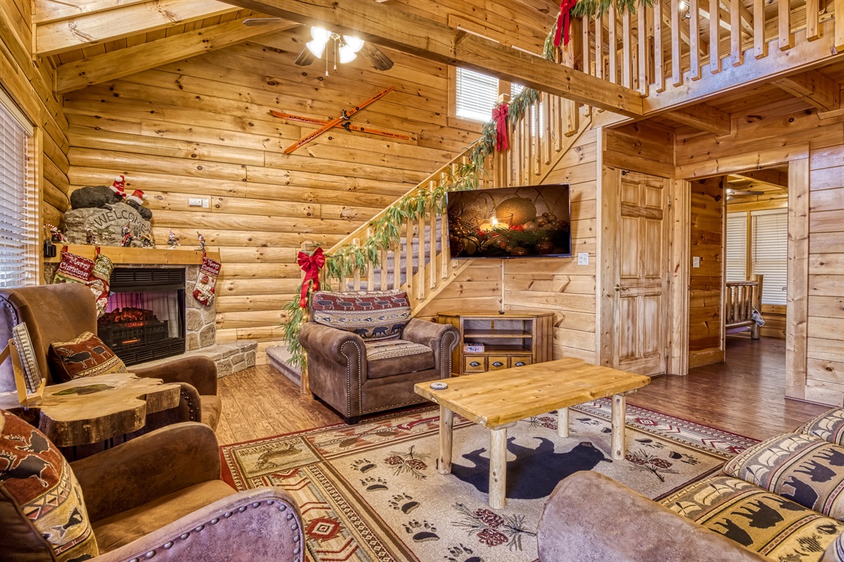 Tastefully decorated living area