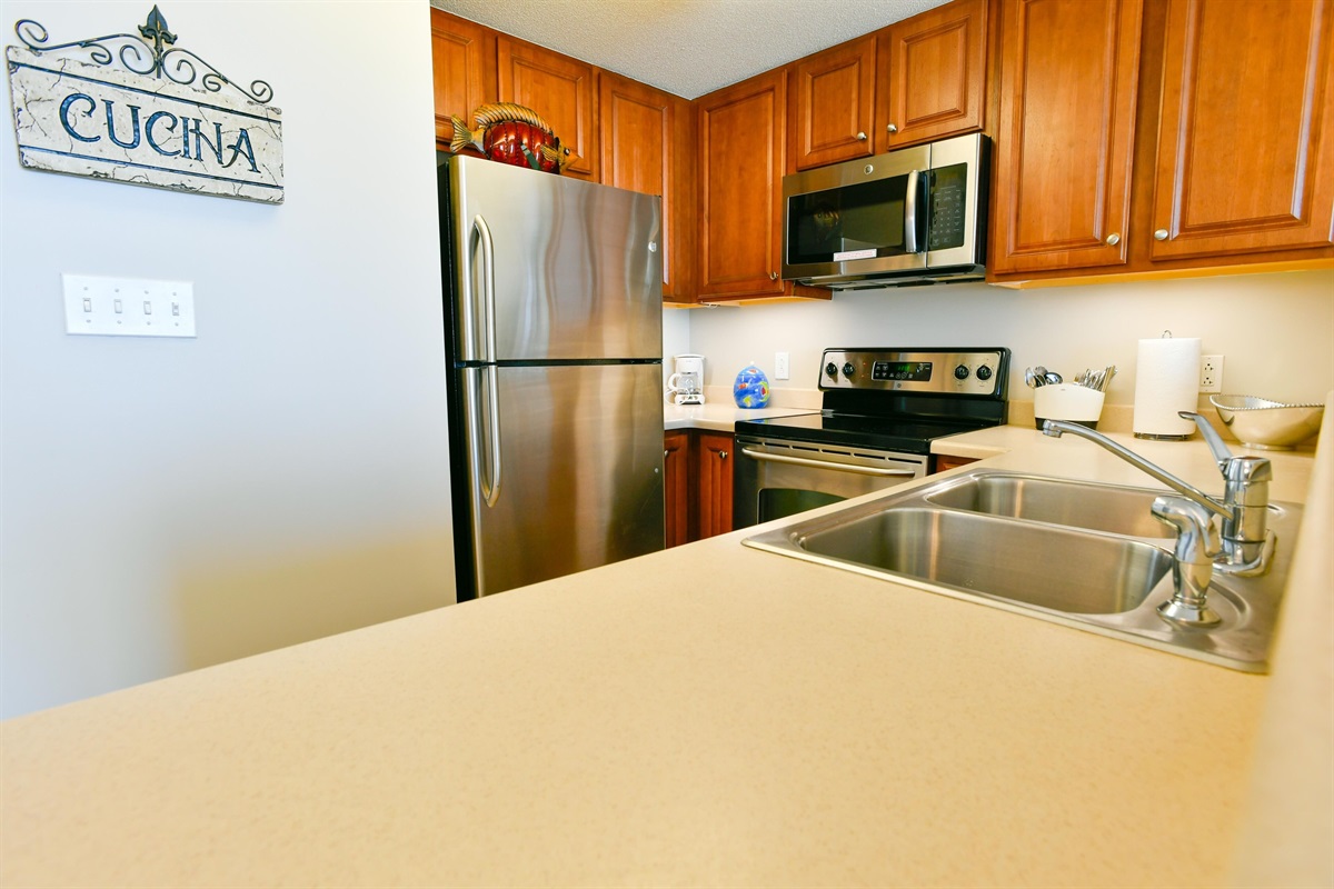 Fully equipped kitchen
