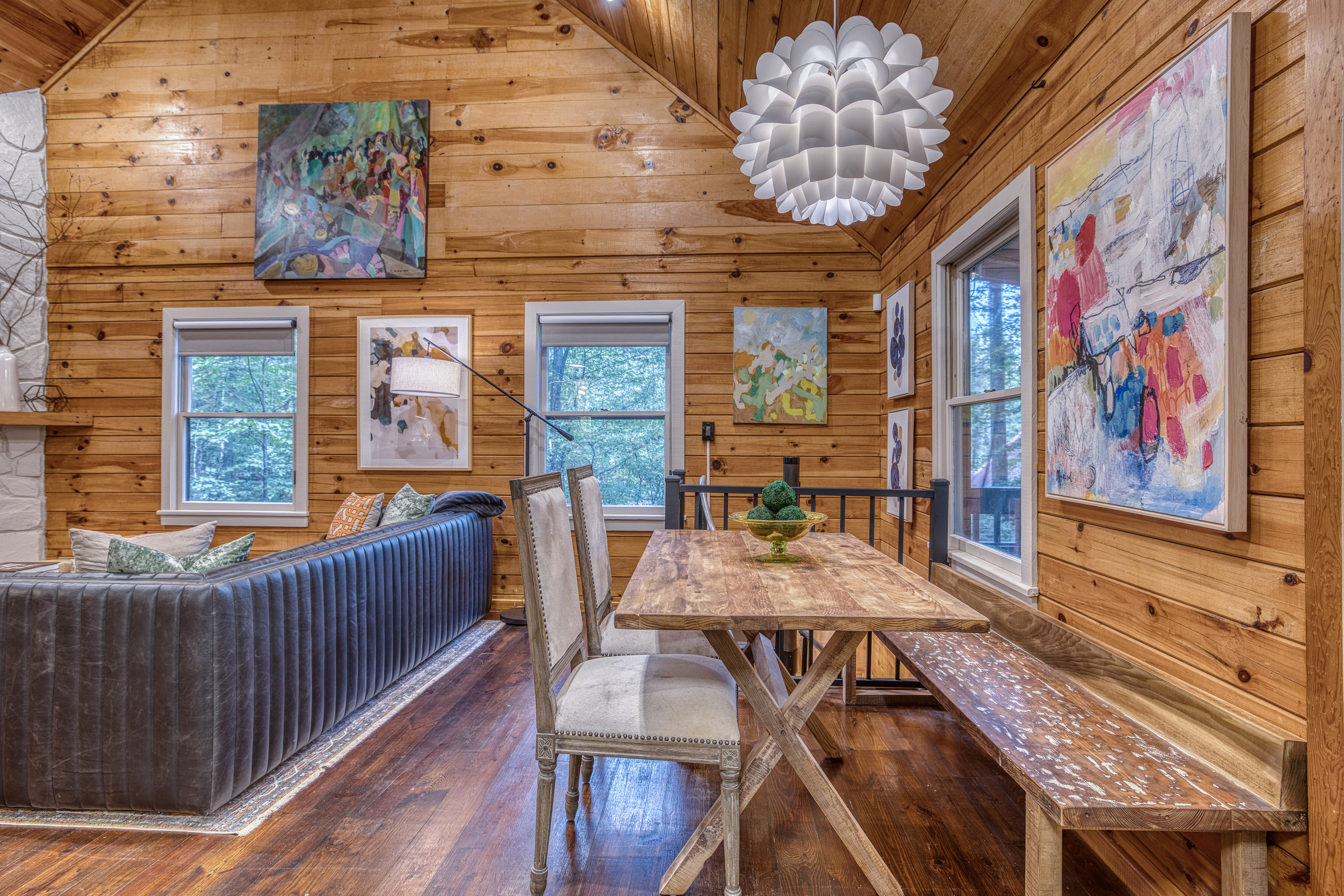 Dining and living area.