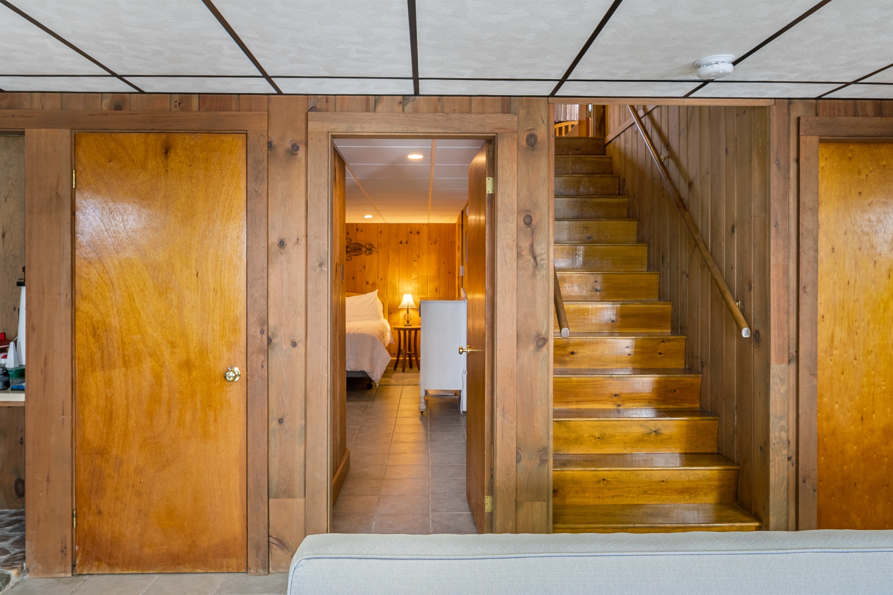 Lower Level Closet - Master - Stairs