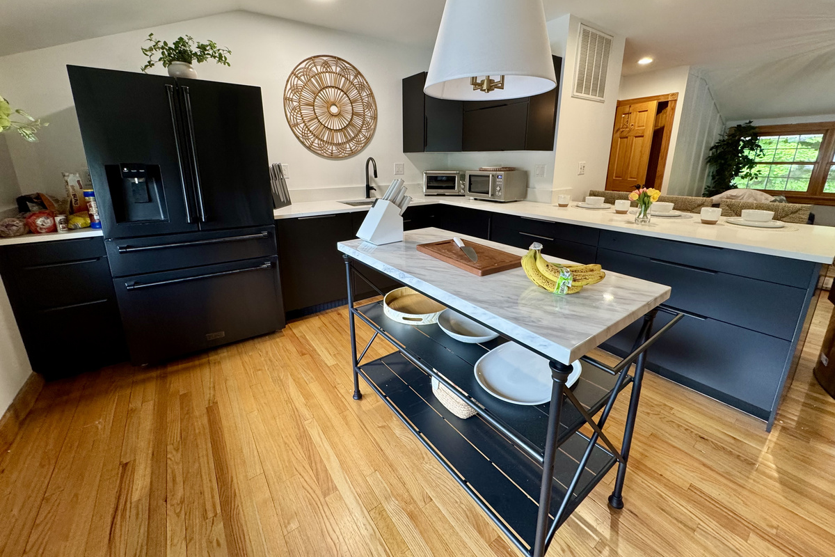 Chef's kitchen with premium appliances and large island