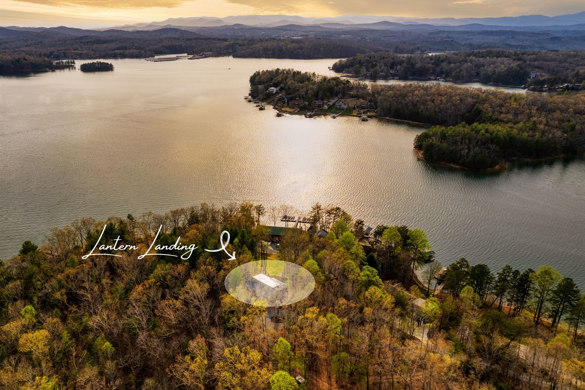 From sunrise over the water to sunset behind the peaks &mdash; Lantern Landing is your ultimate escape