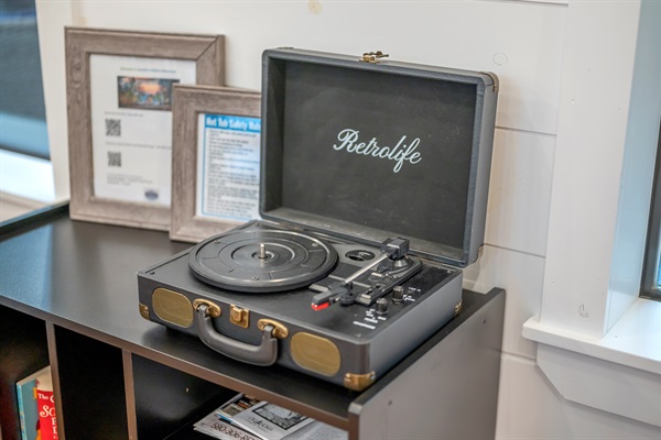 Drop the needle. Nothing beats the 'crackle' of spinning some vinyl to set the mood.