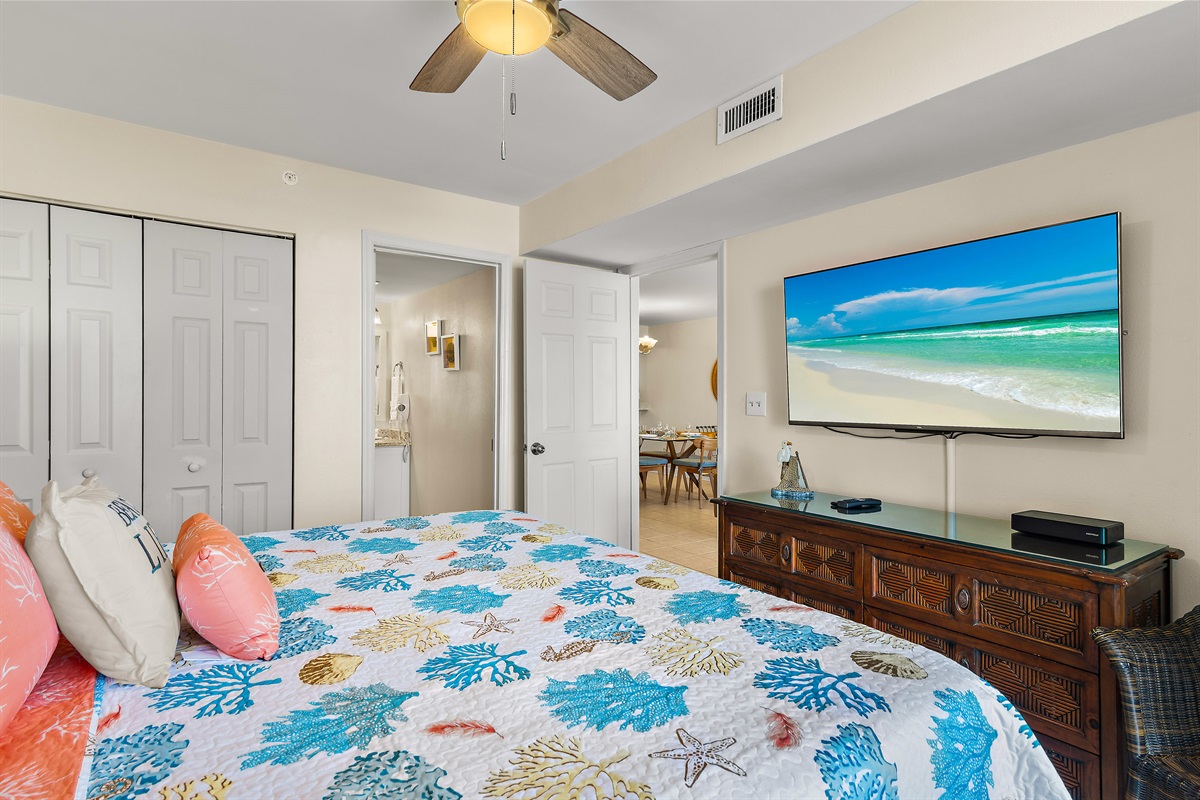 55 inch tv in master bedroom