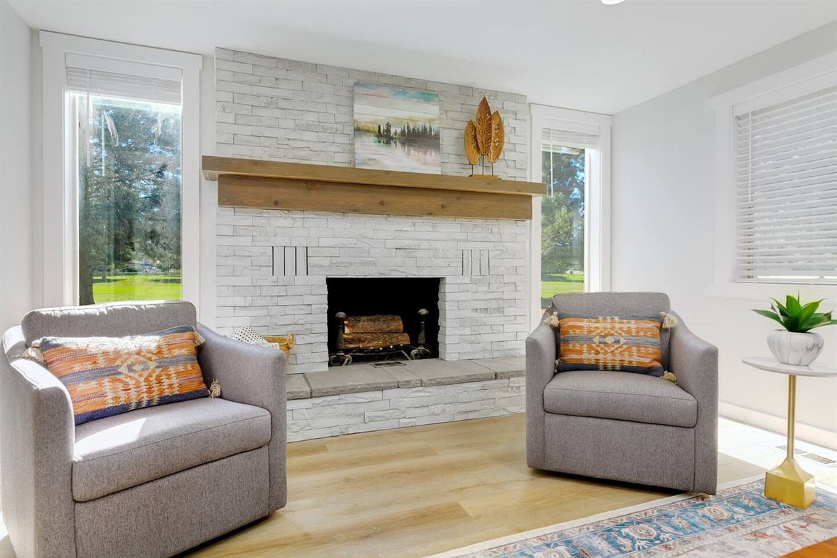 Sitting Area by Fireplace