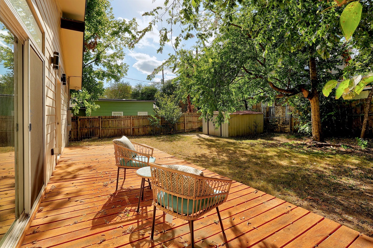 Fully fenced yard for activities!