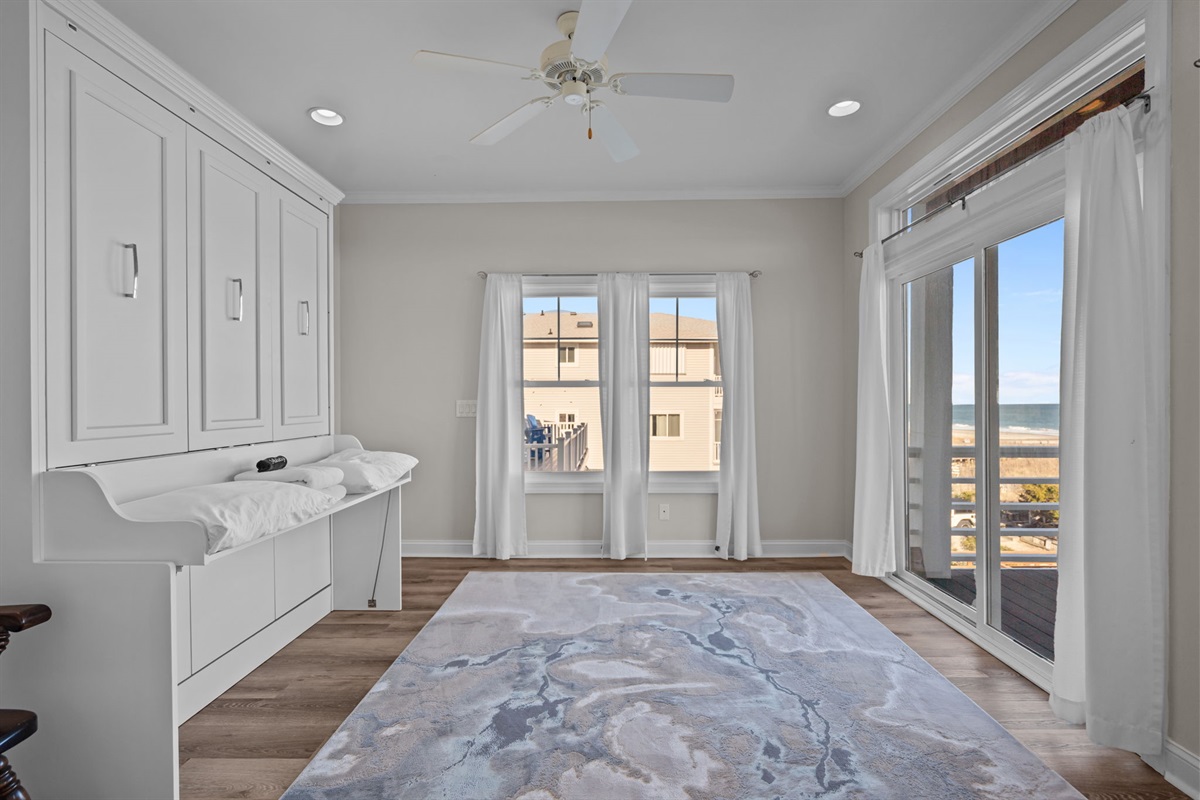 2nd floor bedroom #4 - queen Murphy bed