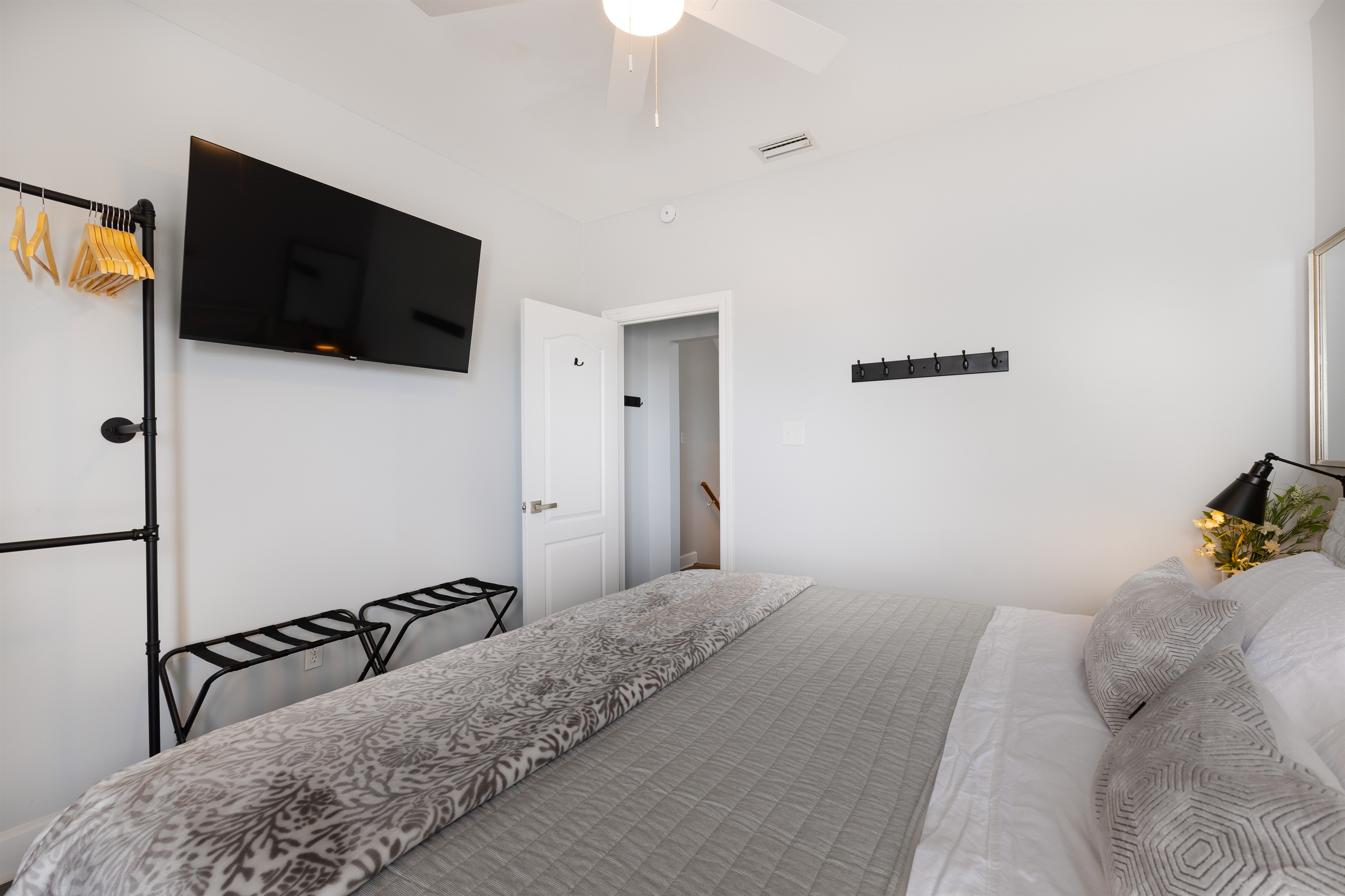 Main Floor King Room with Roku TV