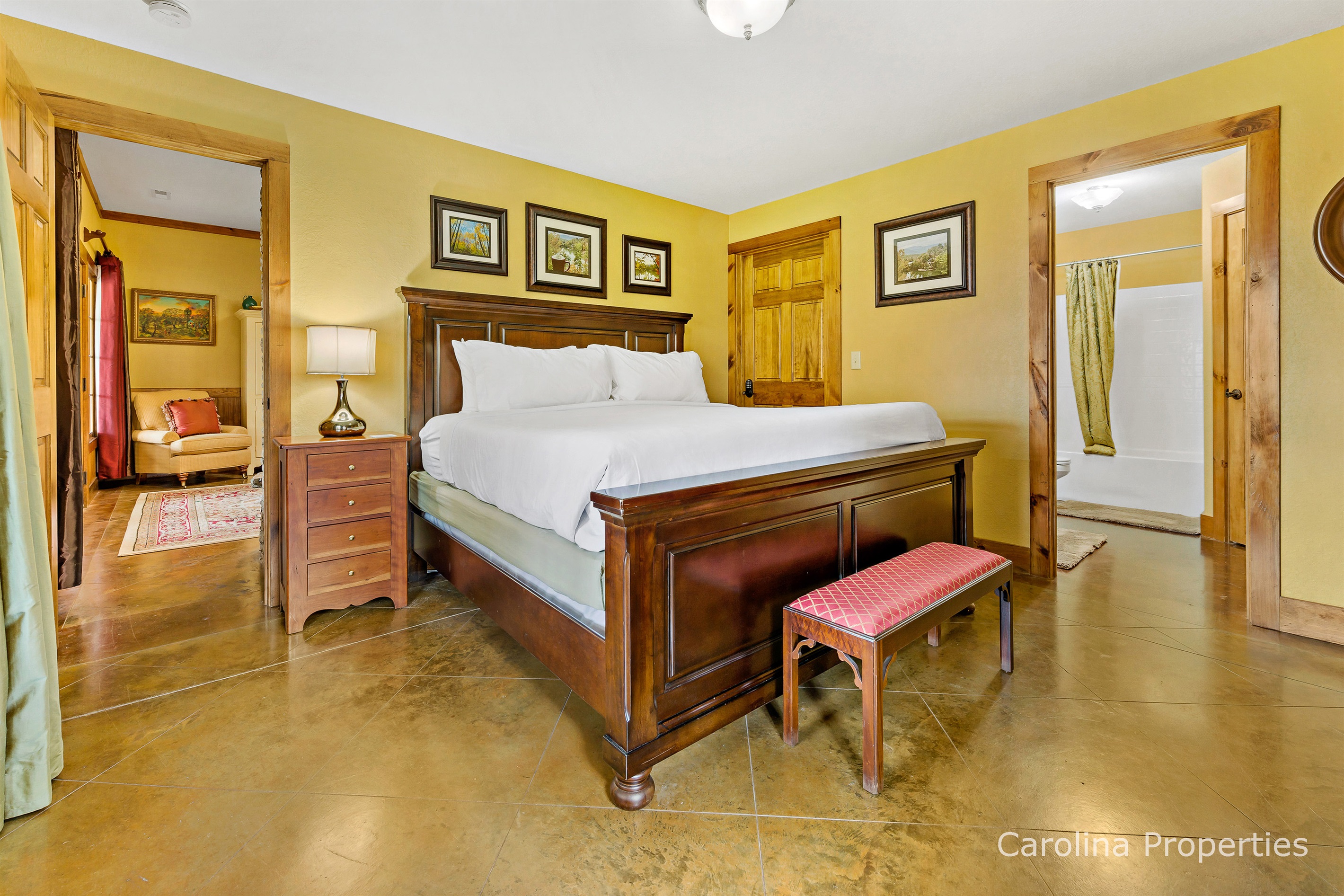 Lower-level master bedroom
