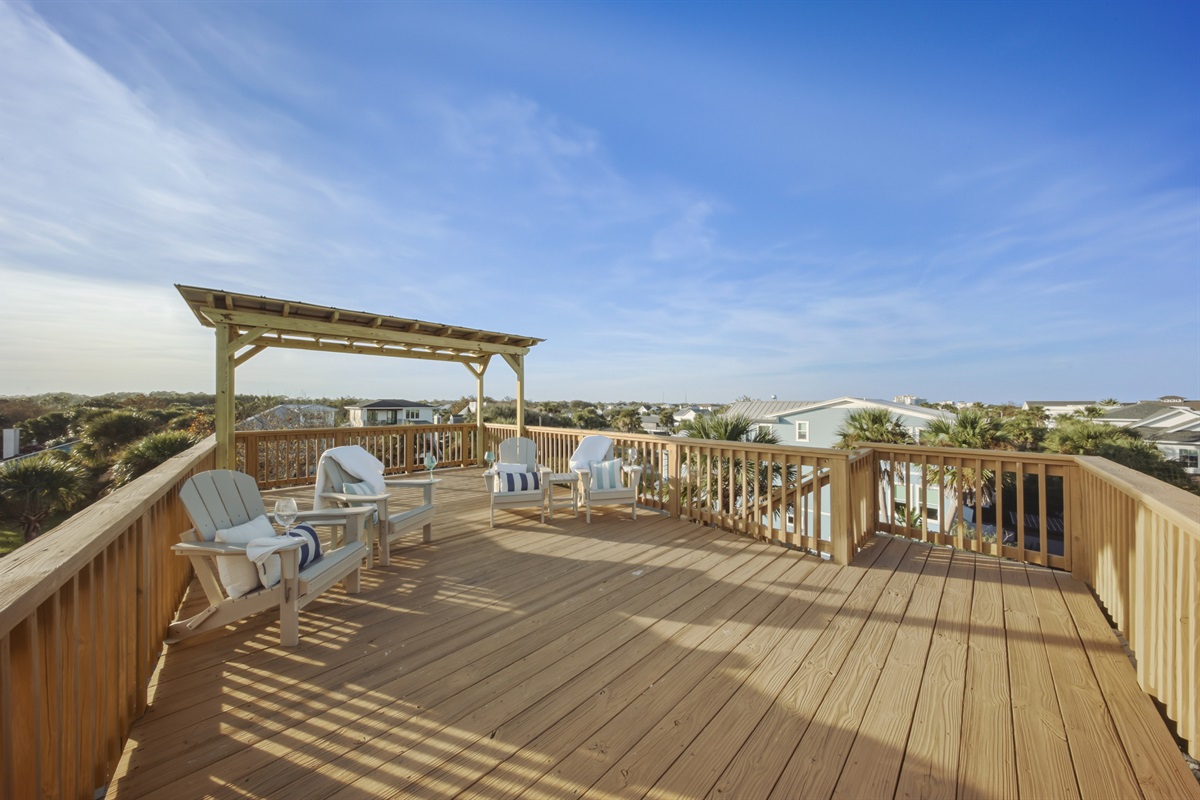 Unmatched outdoor space &mdash; lounge, relax, and soak in the coastal breeze