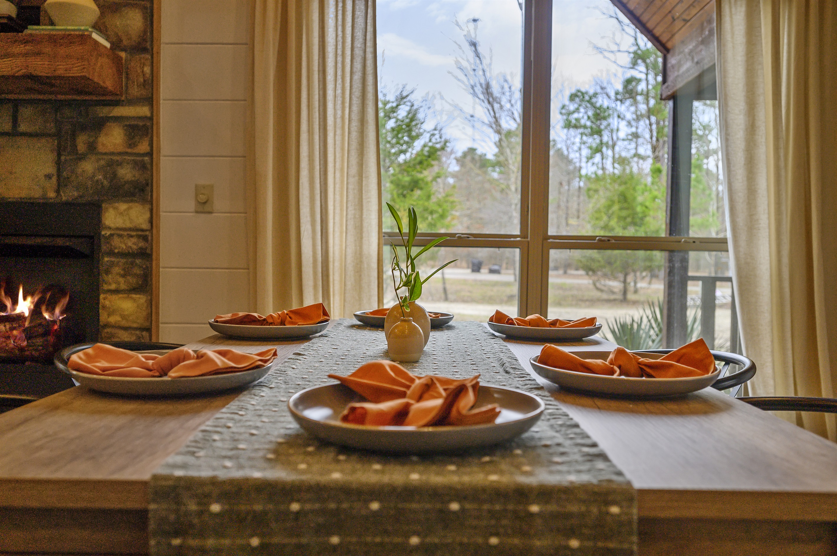 Gather 'round our dining table for unforgettable meals and cherished moments together