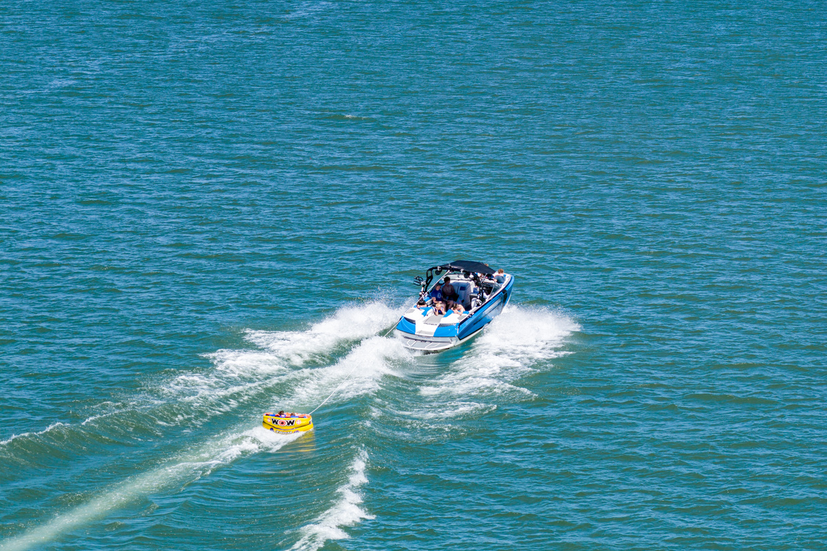 Pineview Reservoir is a favorite destination for water sports and family fun.