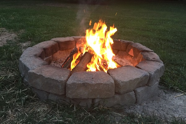 We provide two firepits and wood for your nightly campfire.   