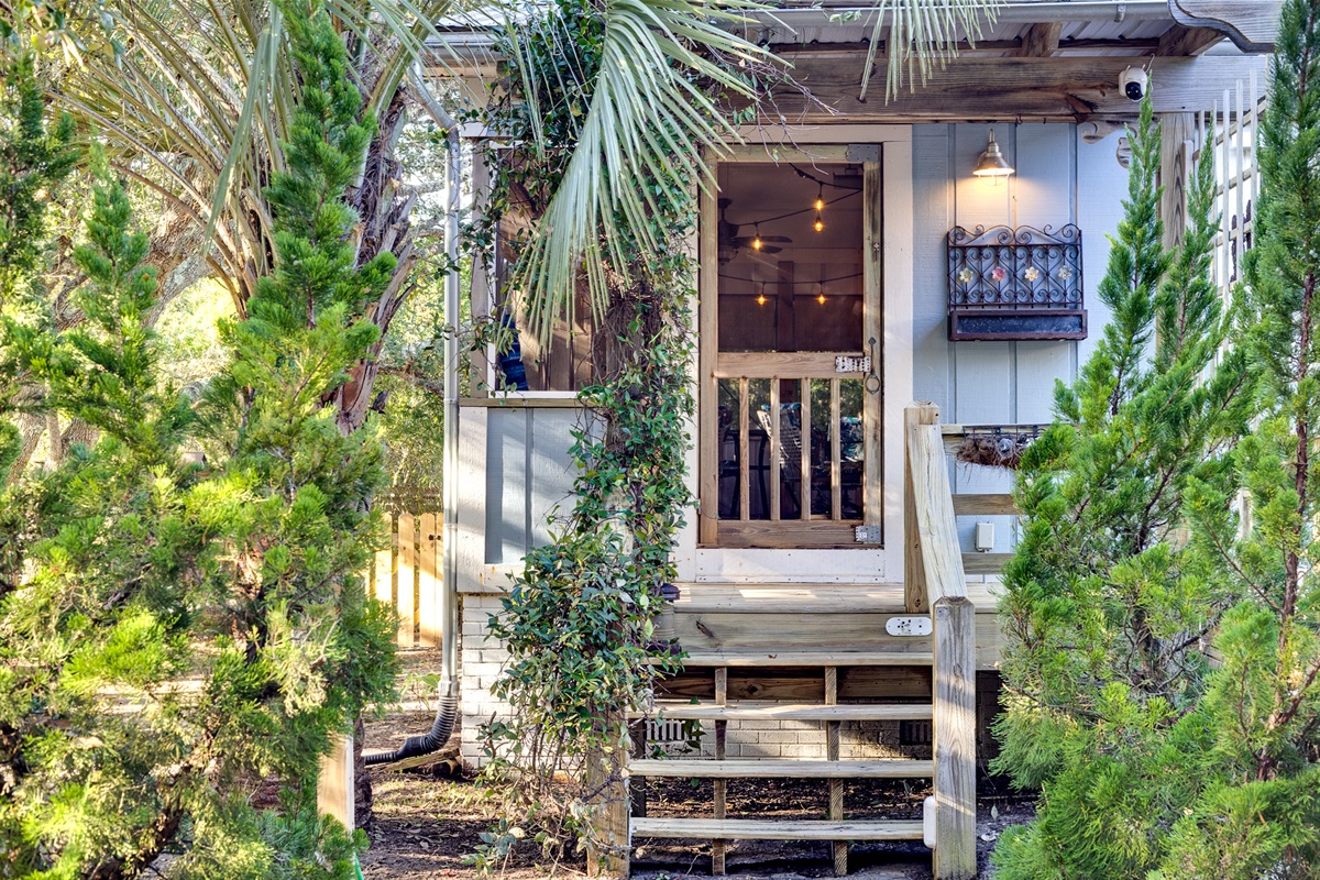 Entry Door Located on Screened Porch