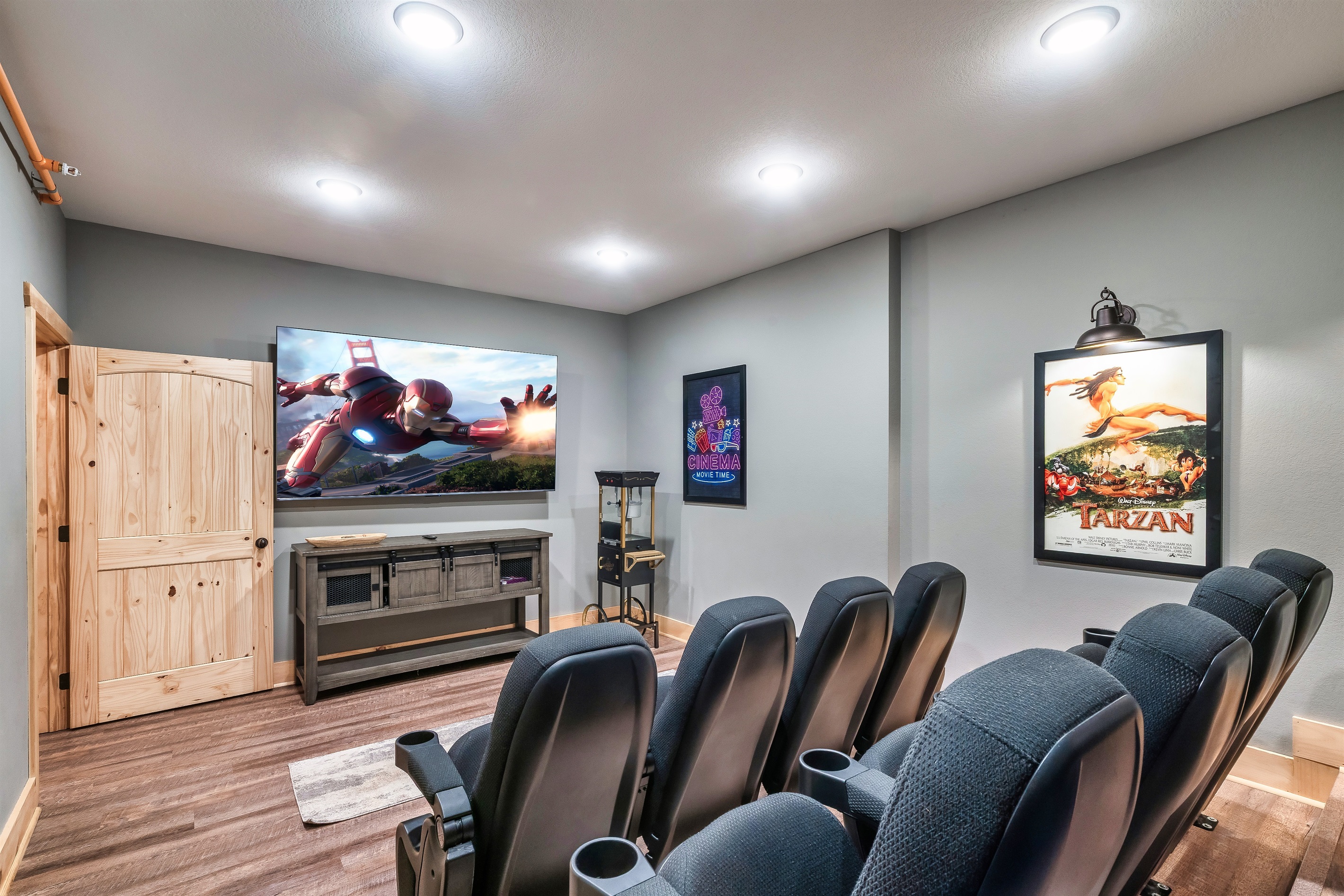 Enjoy a movie at the theater with a new 85 inch smart TV