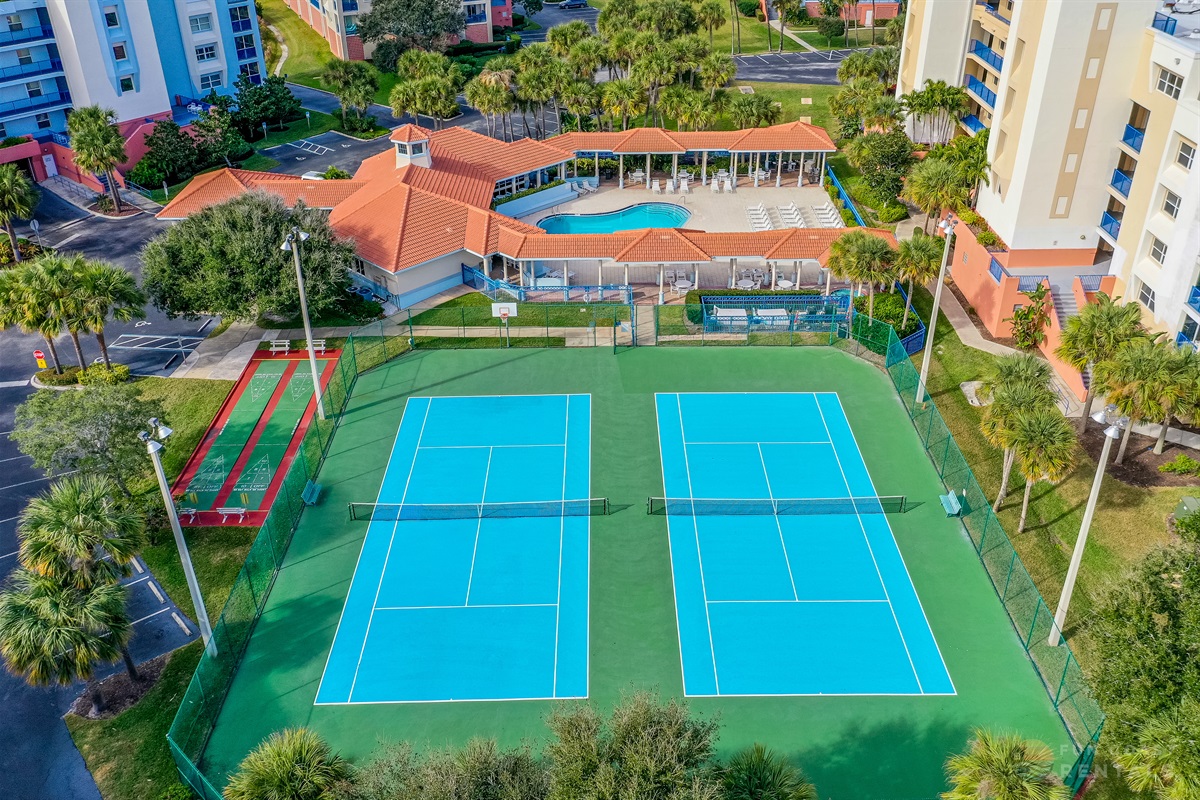 On site tennis courts!