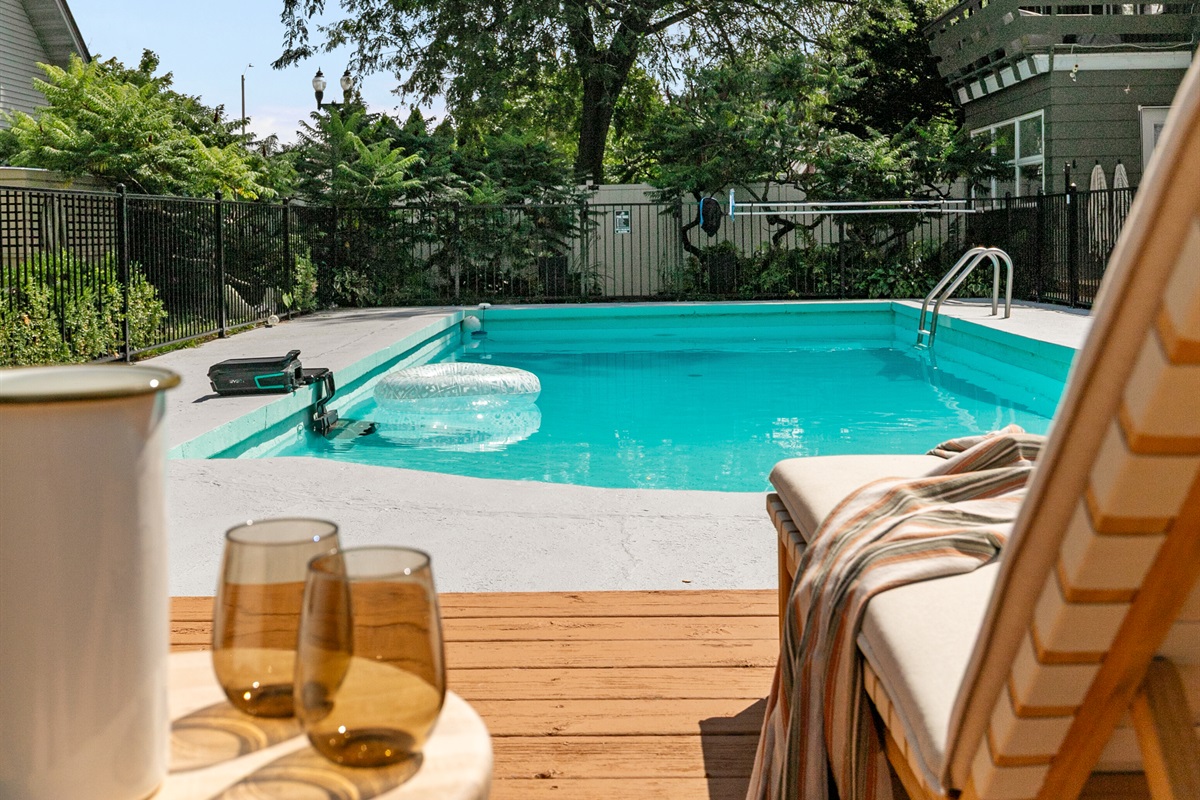 Nothing says relaxation quite like gazing into the clear, inviting water — a view that instantly sets the tone for your getaway.