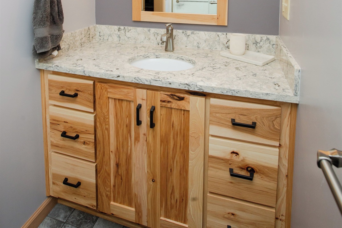 Bathroom 3 in Hall between Bed 3 & 4  (not shown is full shower & 1st vanity)