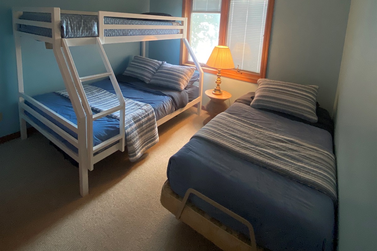main level bedroom-2 fulls, twin and