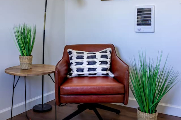 Sink into the leather armchair with a good read, tucked in your own private corner of the home.