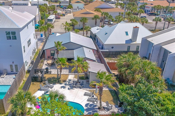 Aerial of Mix and Mingle on the Coast