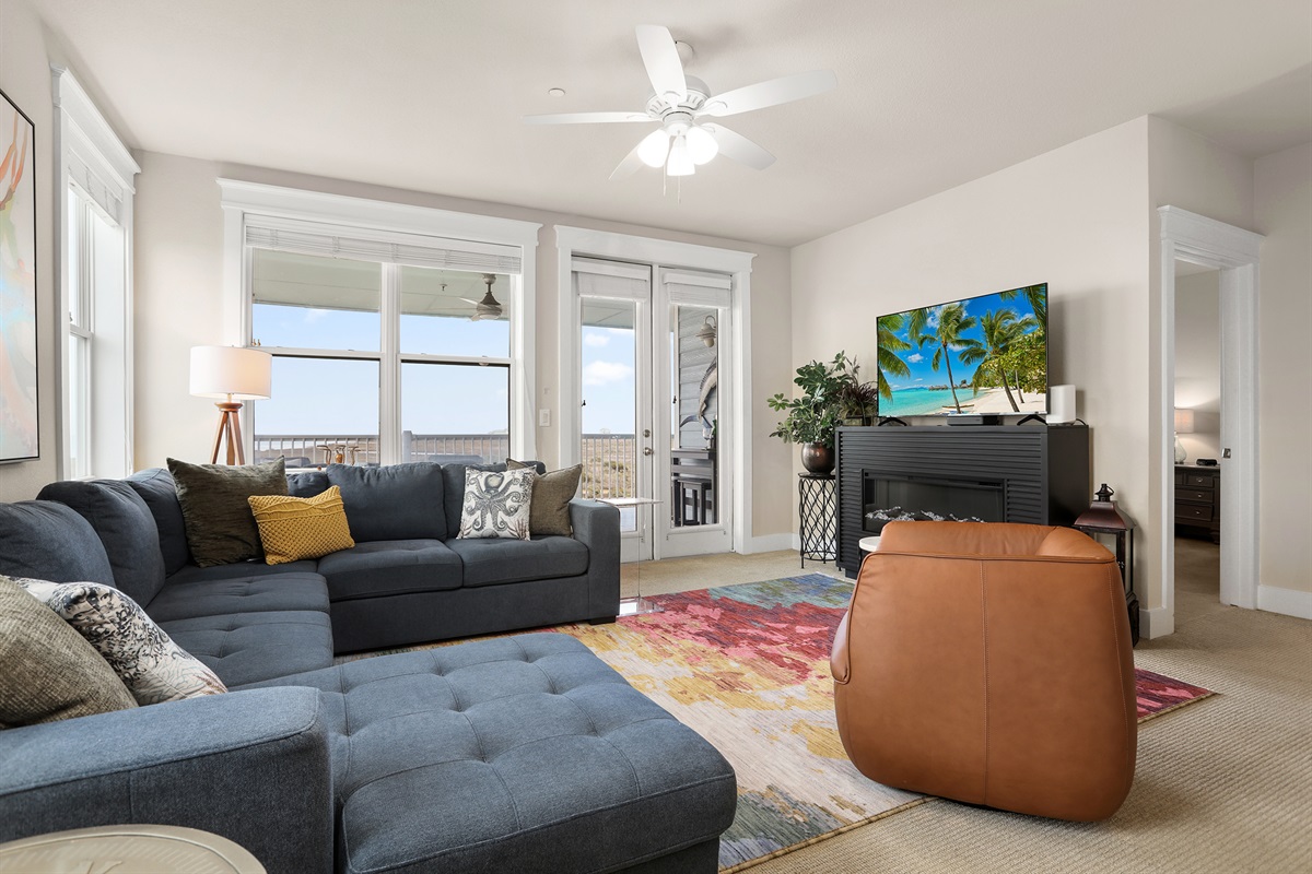 Smart TV in living room.