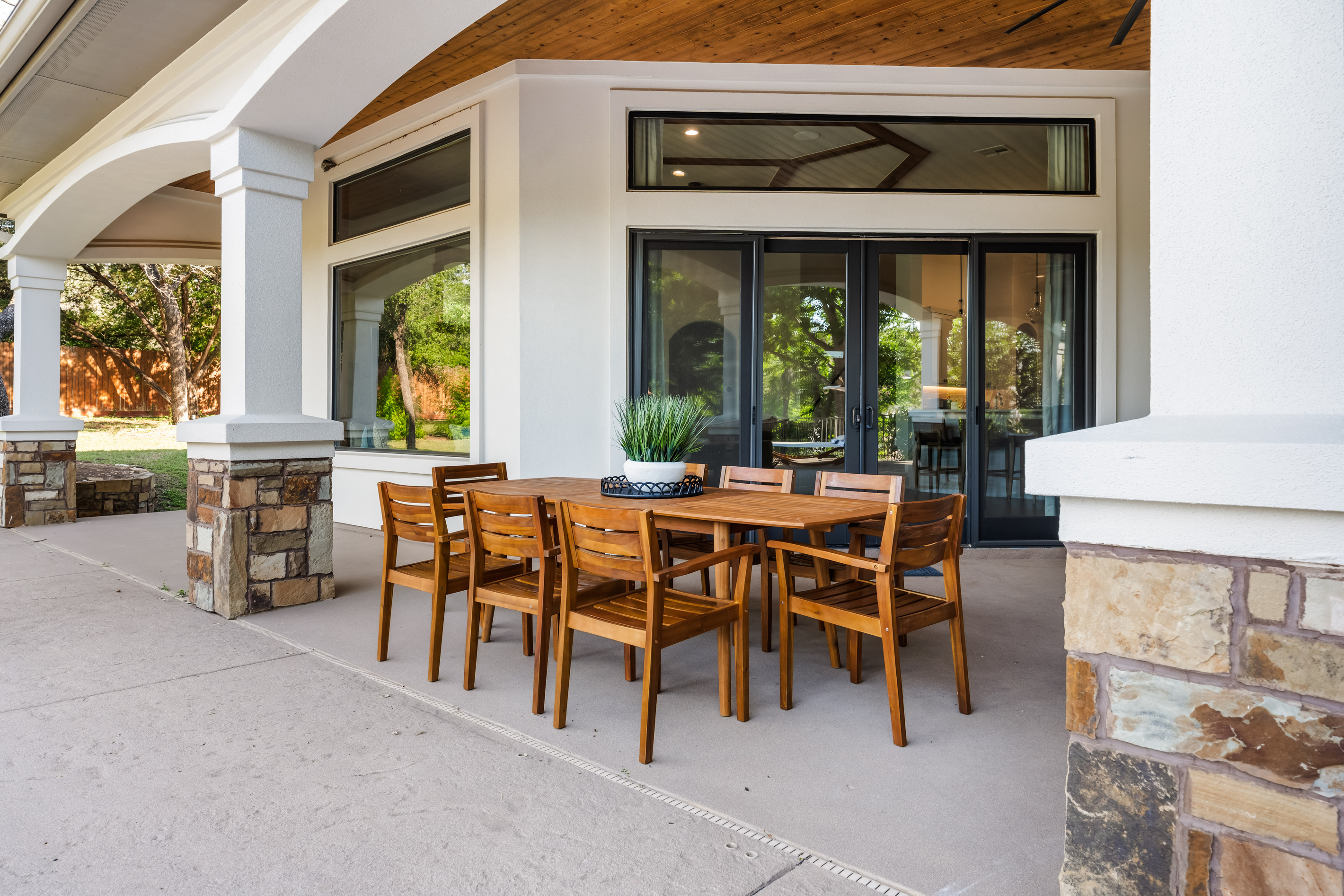 Savor meals together in a beautiful outdoor setting.