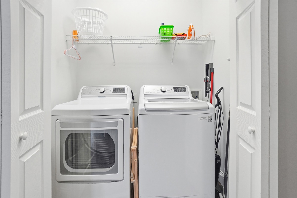 Laundry room for those longer stays