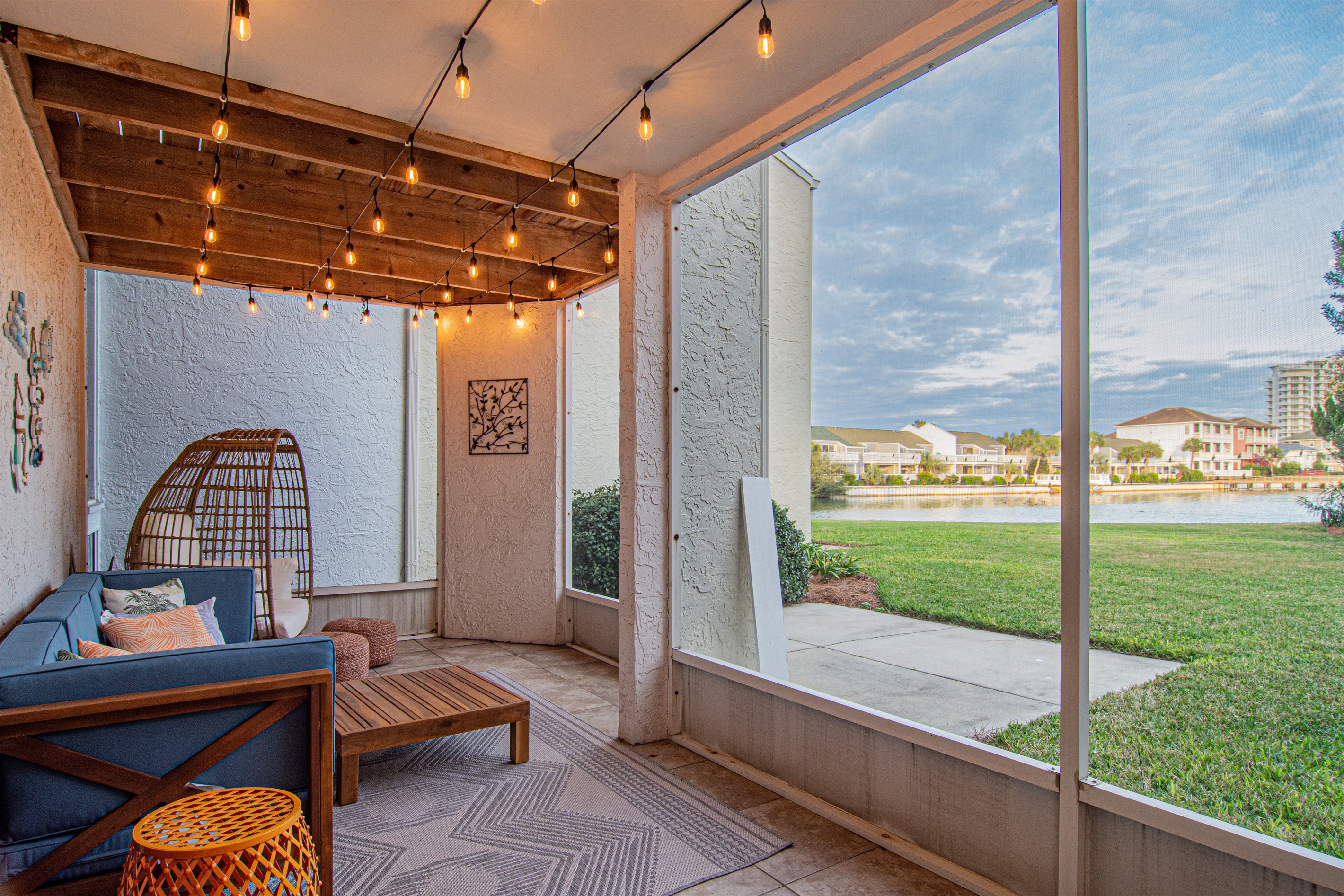 Note: Due to the exterior renovations, our exterior lights and screened in porch are not currently functioning