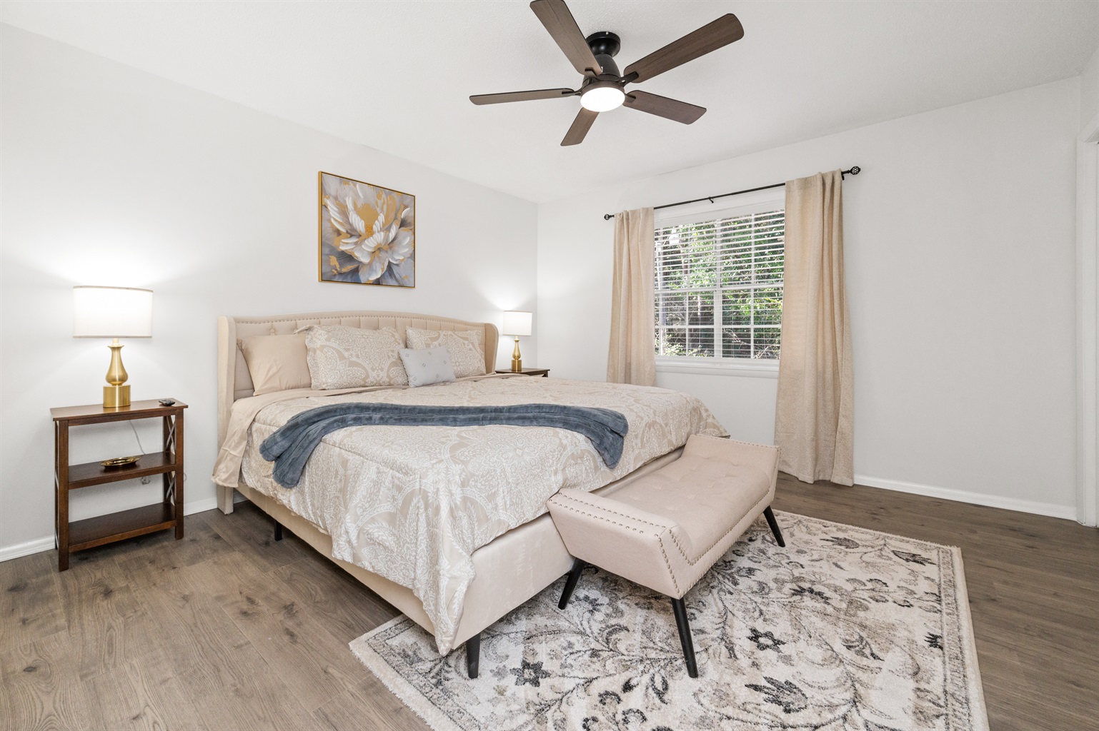 Welcome to Beacon Grove Retreat! We're so happy to have you in Birmingham! Your beautiful, spacious King bedroom is designed for comfort and deep, restful sleep, and watching your favorite TV shows.