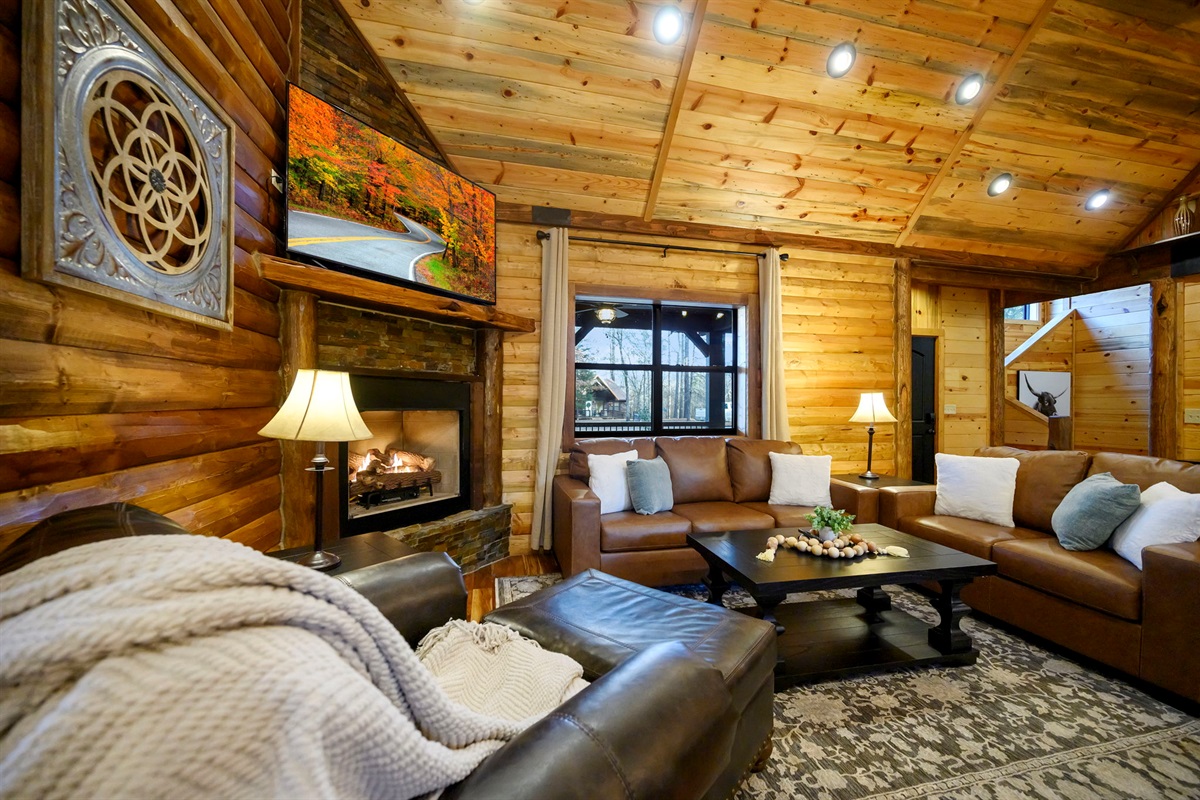 Cozy and inviting living area to gather and connect