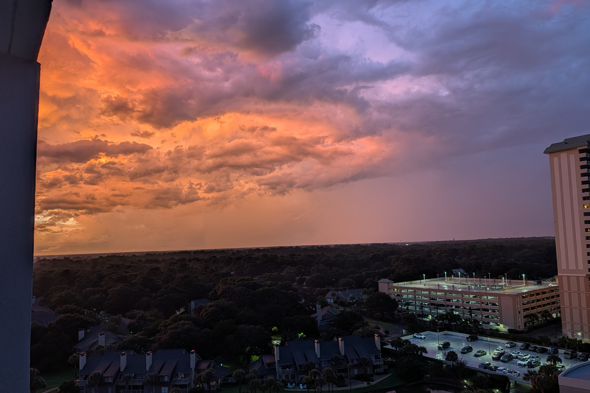 Beautiful colors of the evening sky