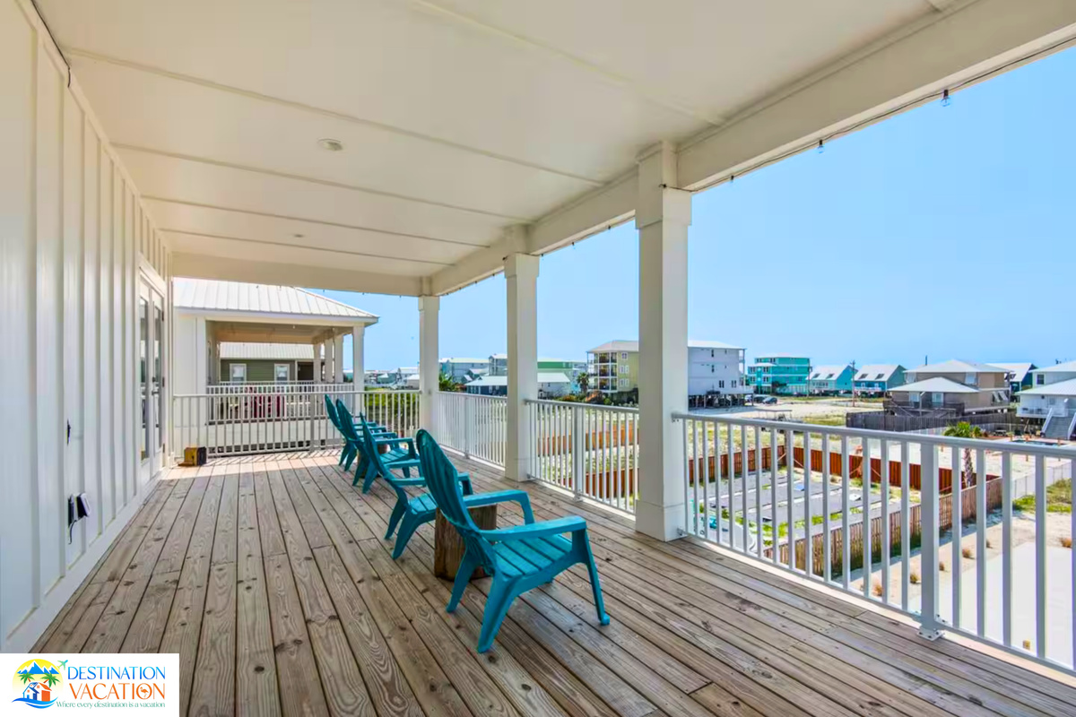 Enjoy sunshine and fresh breezes from your deck.
