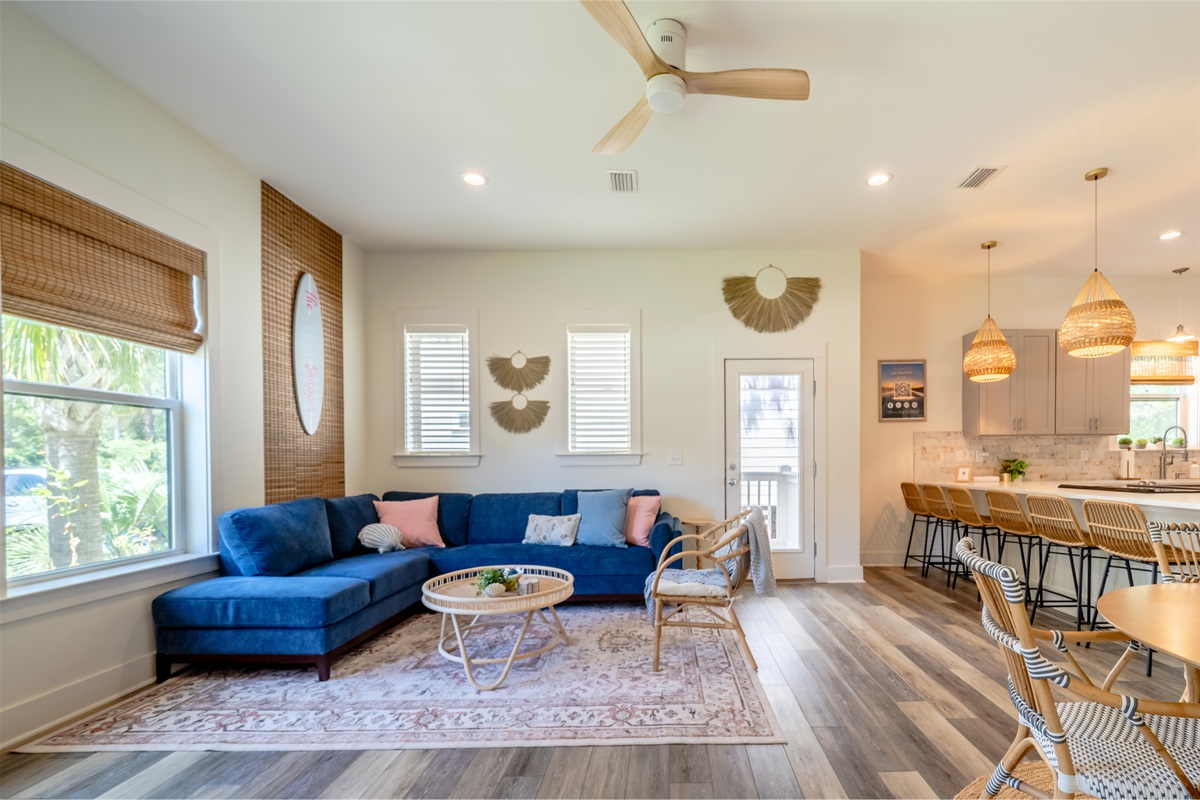 Open-concept kitchen, living, and dining area—perfect for gathering and making memories